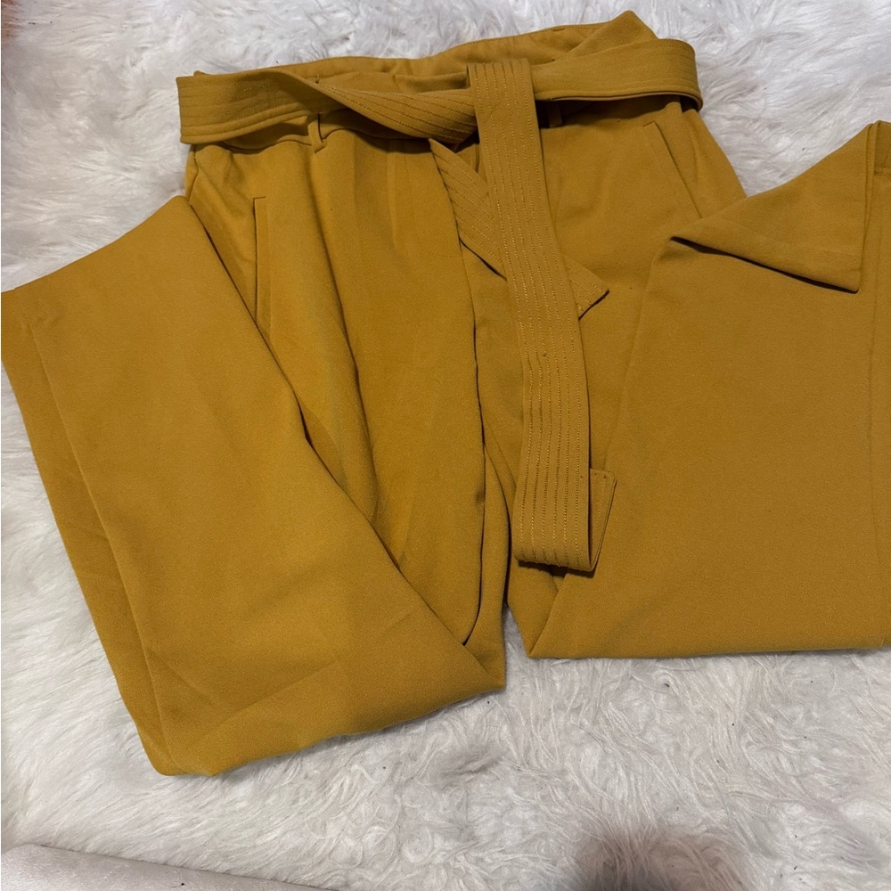 Mustard yellow dress pants